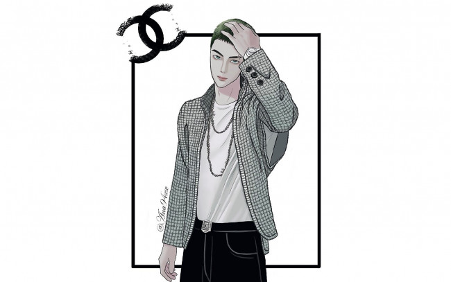 Обои картинки фото рисованное, люди, ван, ибо, шанель