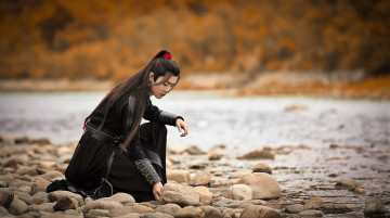 Картинка кино+фильмы the+untamed вэй усянь камни ручей