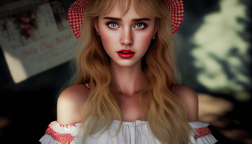 Картинка рисованное люди шляпа портрет