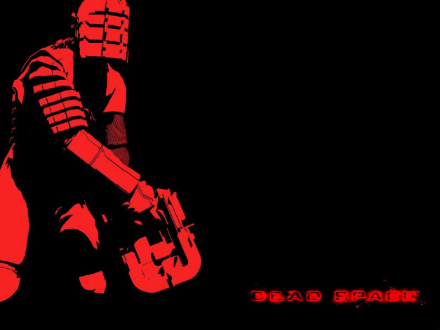 Обои картинки фото видео игры, dead space, персонаж, маска, оружие