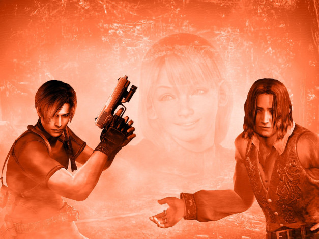 Обои картинки фото видео игры, resident evil 4, персонажи, оружие