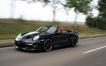 Картинка porsche 911 turbo cabrio techart автомобили