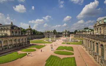 Картинка zwinger palace in dresden города дрезден германия