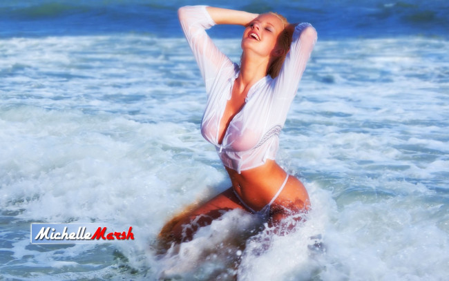 Обои картинки фото Michelle Marsh, девушки