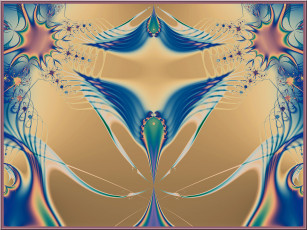 Картинка 3д графика fractal фракталы фон цвета узор