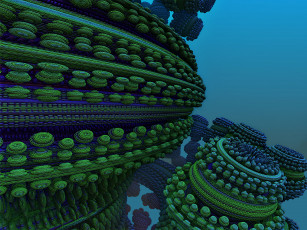 Картинка 3д графика fractal фракталы узор цвета фон