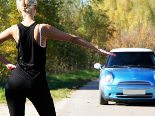 Картинка автомобили авто девушками