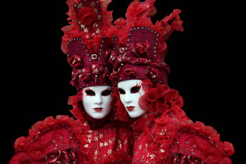 Картинка разное маски карнавальные костюмы карнавал венеция