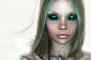 Картинка 3д графика portraits портрет дева