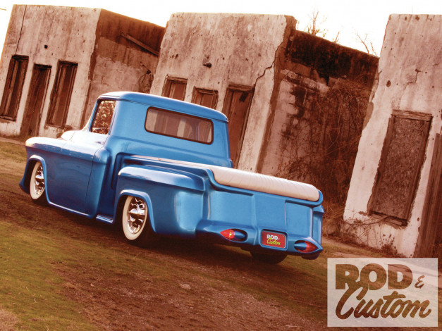 Обои картинки фото автомобили, custom, pick, up, chevy