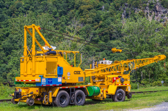 Картинка csx+railroad+crane техника краны автошасси самоходный кран