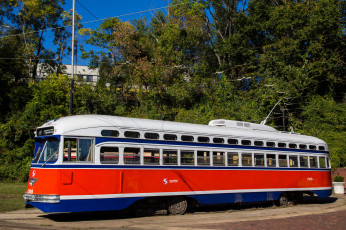 Картинка техника трамваи трамвай рельсы город
