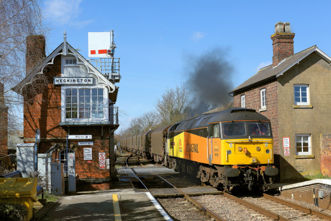 Обои картинки фото техника, поезда, состав, локомотив, рельсы, дорога, железная