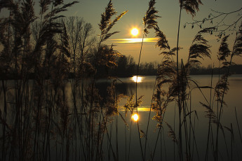 Картинка природа восходы закаты сумерки вечер