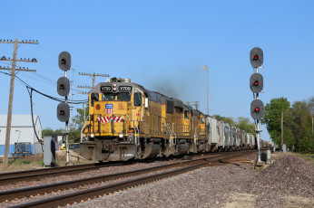 Картинка техника поезда железная дорога рельсы локомотив состав