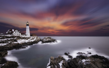 Картинка природа маяки небо побережье