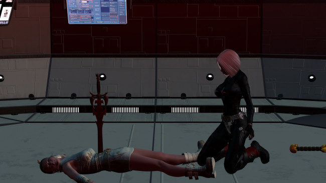 Обои картинки фото видео игры, dark heresy, девушка, оружие, фон, взгляд