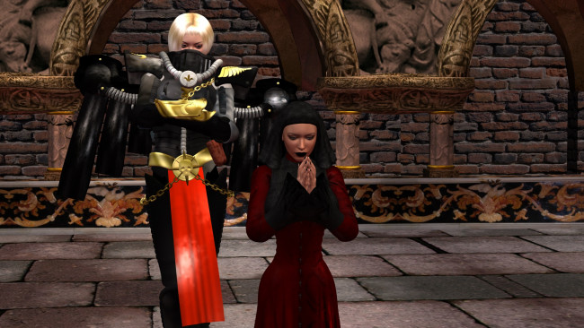 Обои картинки фото видео игры, dark heresy, девушки, взгляд, фон