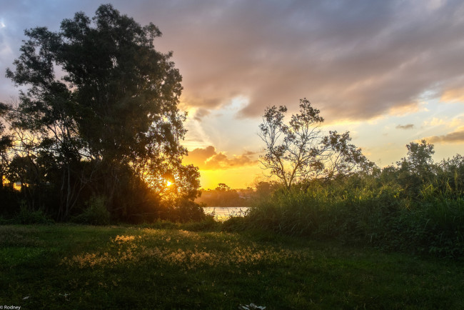 Обои картинки фото природа, восходы, закаты, закат, деревья