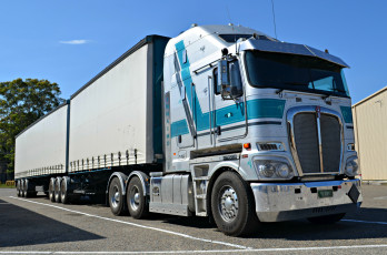 Картинка автомобили kenworth тягач грузовик седельный тяжелый