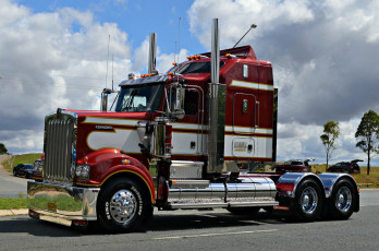 Картинка kenworth+t909 автомобили kenworth седельный тягач тяжелый грузовик