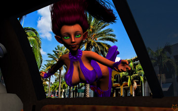 Картинка 3д+графика эльфы+ elves взгляд эльфийка фон