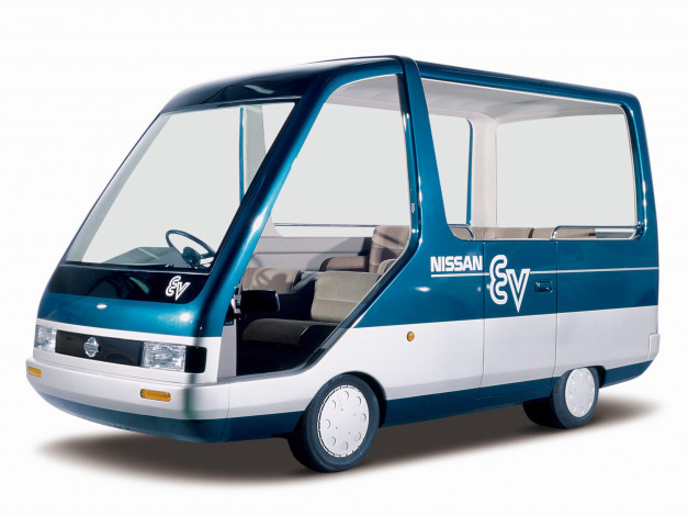 Обои картинки фото nissan ev guide-ii concept 1985, автомобили, nissan, datsun, ev, guide-ii, 1985, concept