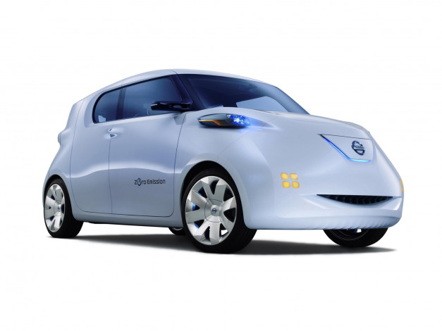 Обои картинки фото nissan townpod concept 2010, автомобили, nissan, datsun, белый, 2010, concept, townpod