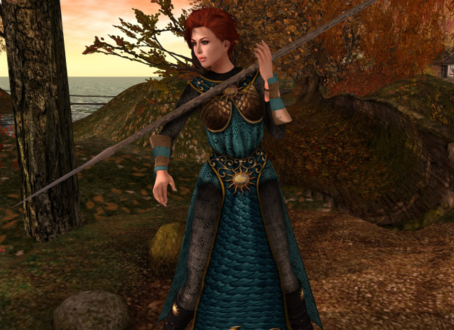 Обои картинки фото 3д графика, амазонки , amazon, фон, взгляд, девушка, рыжая