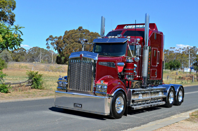 Обои картинки фото kenworth t908, автомобили, kenworth, грузовик, тяжелый, седельный, тягач