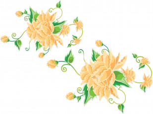 Картинка векторная+графика цветы+ flowers фон цветы