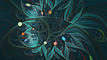 Картинка 3д+графика фракталы+ fractal цвета фон узор