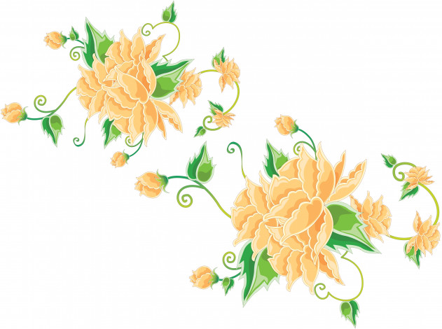 Обои картинки фото векторная графика, цветы , flowers, фон, цветы