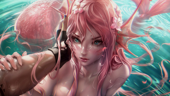 Обои картинки фото фэнтези, русалки, русалка