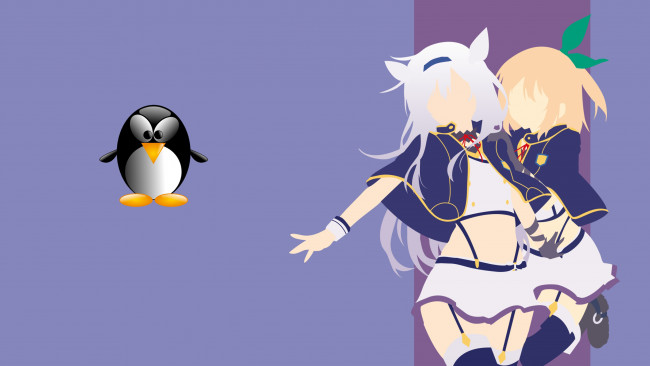 Обои картинки фото компьютеры, linux, логотип, фон