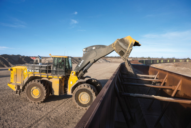 Обои картинки фото техника, фронтальные погрузчики, john