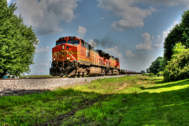 Обои картинки фото техника, поезда, состав, локомотив