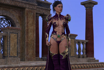 Картинка 3д+графика фантазия+ fantasy девушка взгляд фон