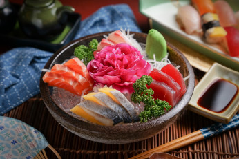 Картинка еда рыба +морепродукты +суши +роллы снедь