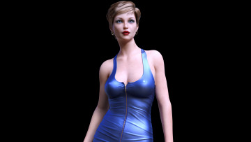 Картинка 3д+графика люди+ people фон девушка взгляд