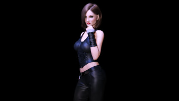 Картинка 3д+графика люди+ people грудь фон взгляд девушка