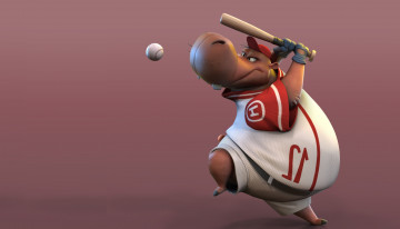 Картинка 3д+графика юмор+ humor бегемот