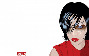 Картинка векторная+графика девушки+ girls очки лицо девушка брюнетка