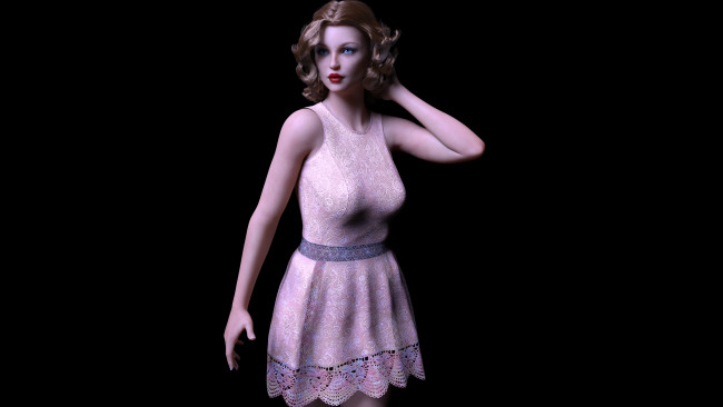 Обои картинки фото 3д графика, люди , people, грудь, фон, взгляд, девушка