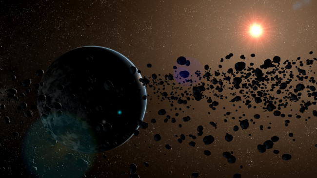 Обои картинки фото космос, арт, галактика, звезды, вселенная, планета