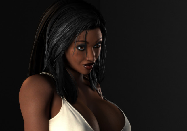 Обои картинки фото 3д графика, портрет , portraits, фон, взгляд, девушка
