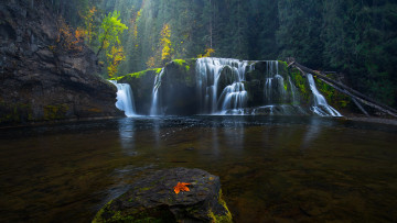 Картинка природа водопады водопад в кугар штат вашингтон