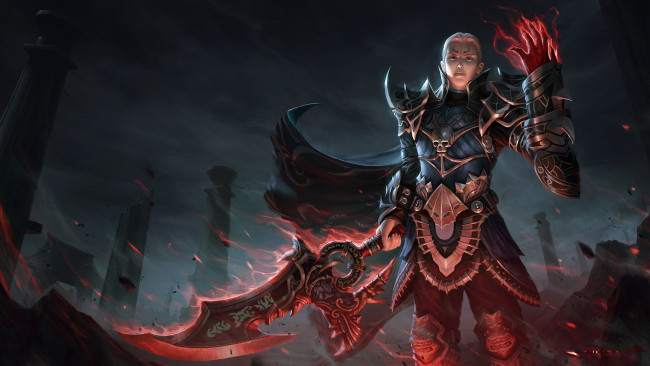 Обои картинки фото видео игры, metin 2, мужчина, фон, взгляд, униформа