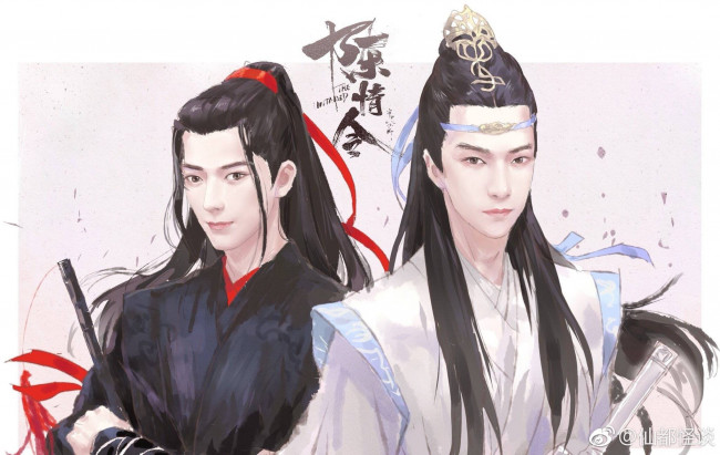 Обои картинки фото рисованное, кино,  мультфильмы, вэй, усянь, лань, ванцзы