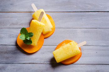 Картинка еда мороженое +десерты мята лимонное